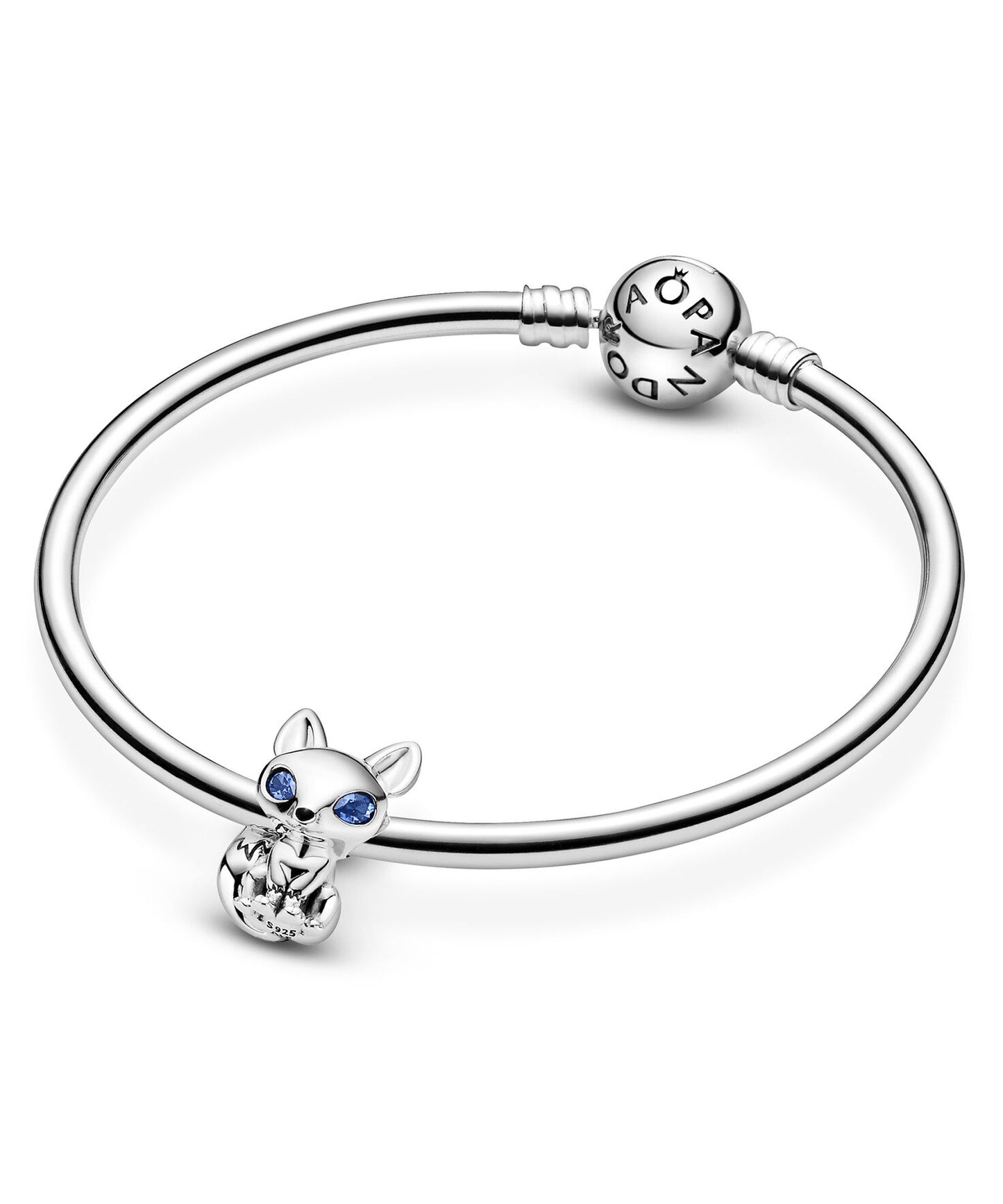 Charm Plata 925 - zorro ojos azules