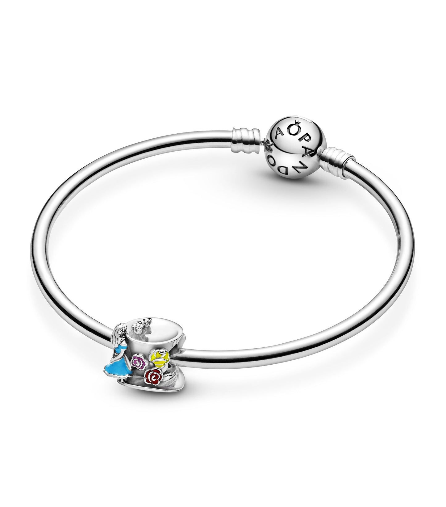 Charm Plata 925 - Alicia en el país de las Maravillas & fiesta del té del Sombrerero Loco