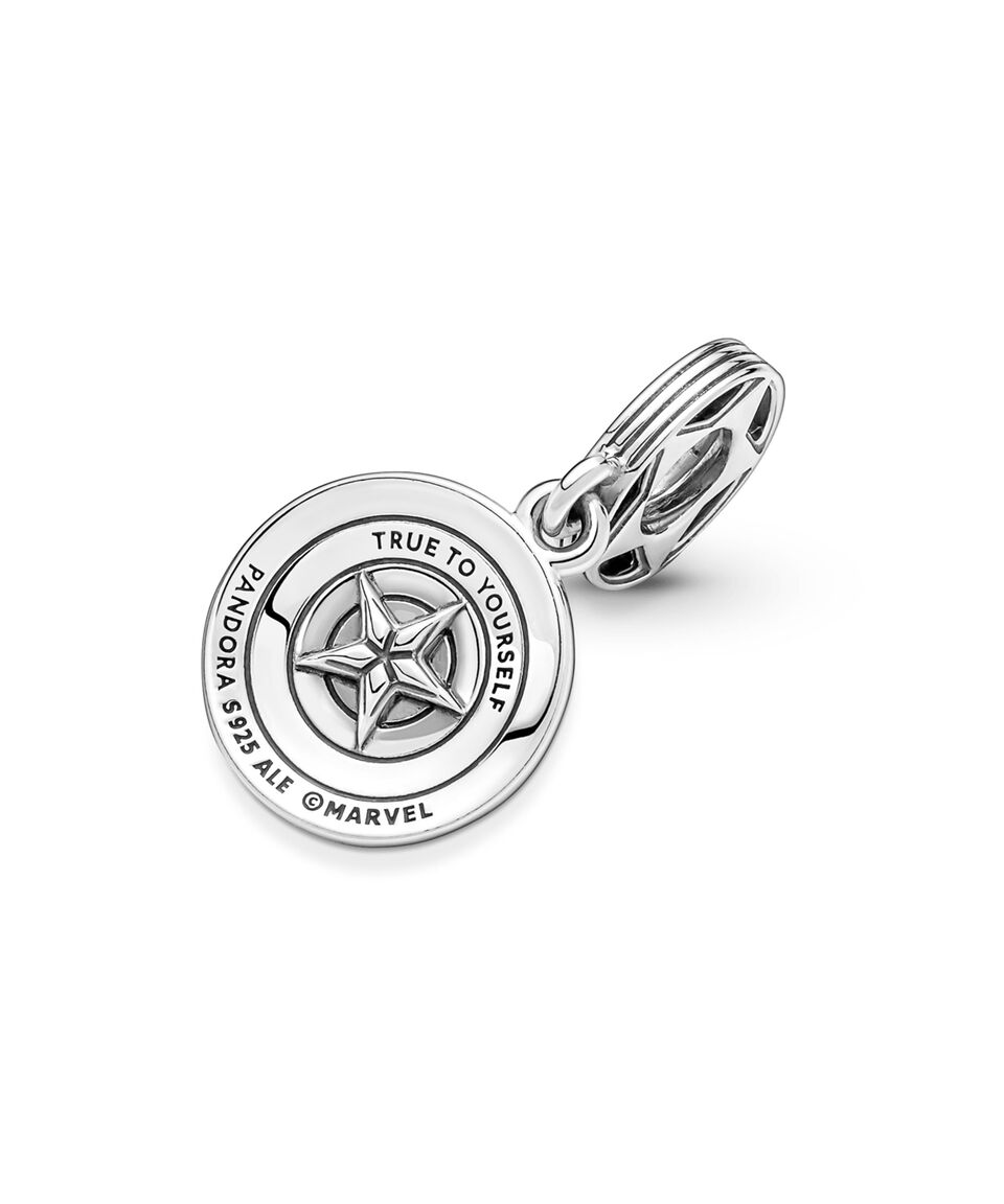 Charm Plata 925 - Escudo Capitán América de Marvel