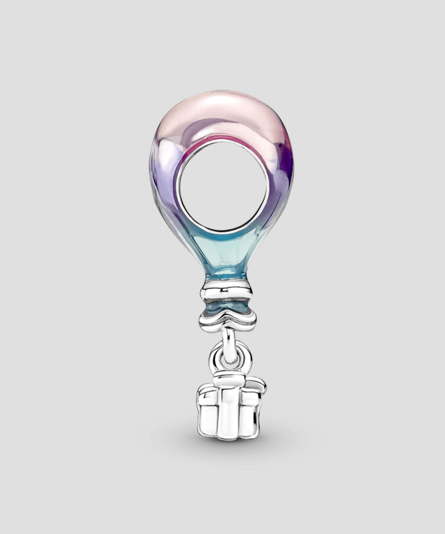 Charm Plata 925 - en plata Globo Aerostático Feliz Cumpleaños