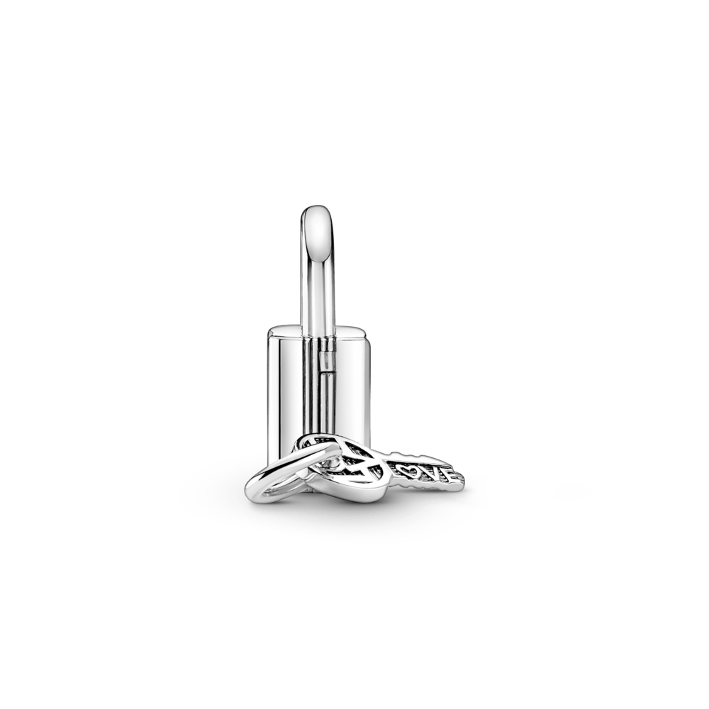 Charm Plata 925 - Colgante Candado Y Llave