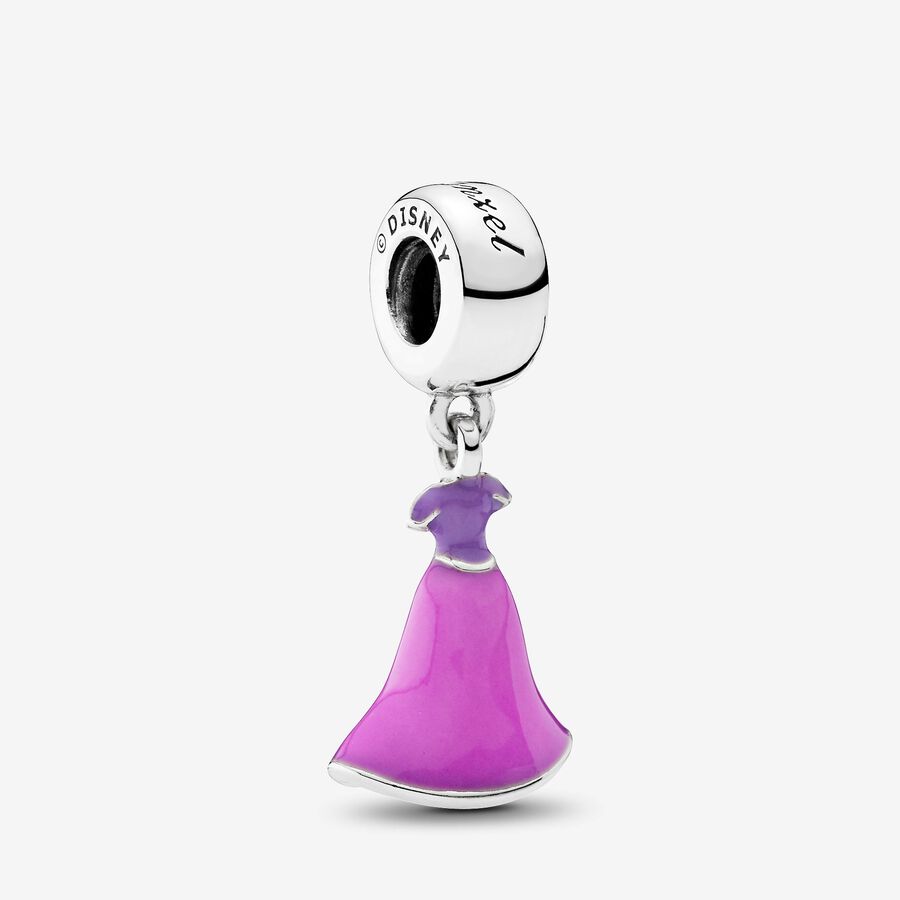 Charm Plata 925 - vestido Princesa Rapunzel