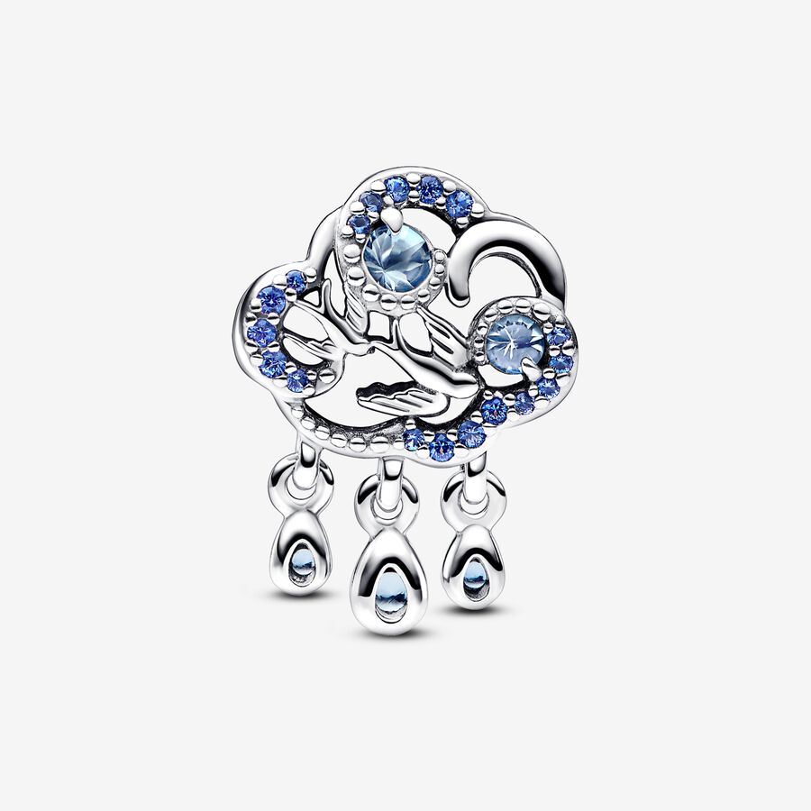 Charm Plata 925 - de nube y golondrina
