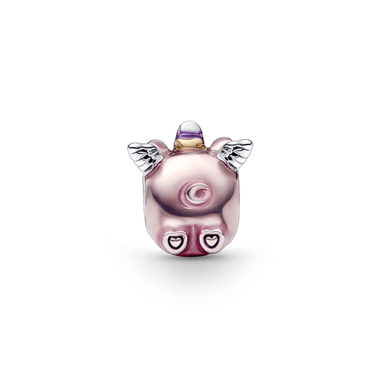 Charm Plata 925 - Cerdito unicornio volador