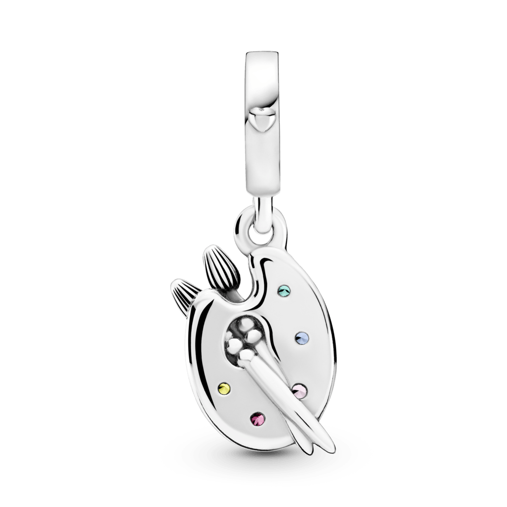 Charm Plata 925 - Colgante Paleta De Artista