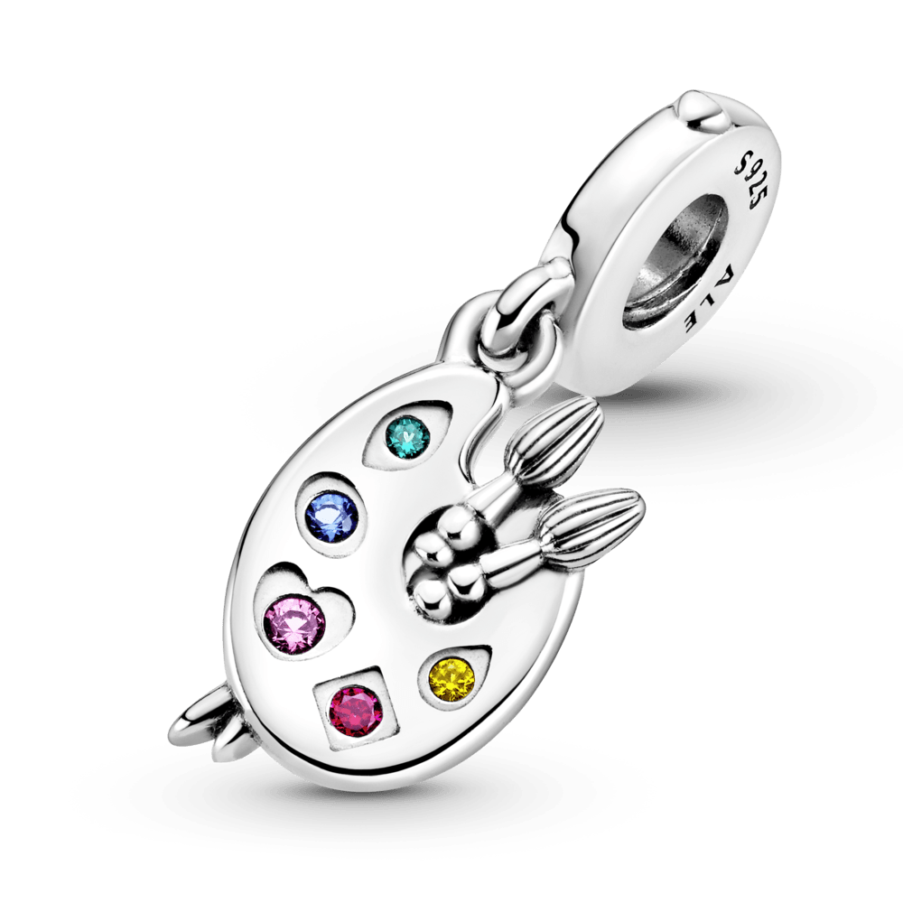 Charm Plata 925 - Colgante Paleta De Artista