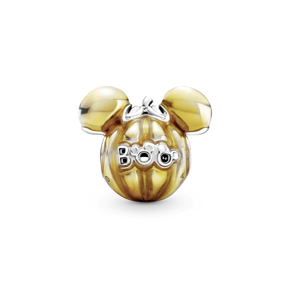 Charm Plata 925 - Calabaza Halloween Mickey Mouse De Disney