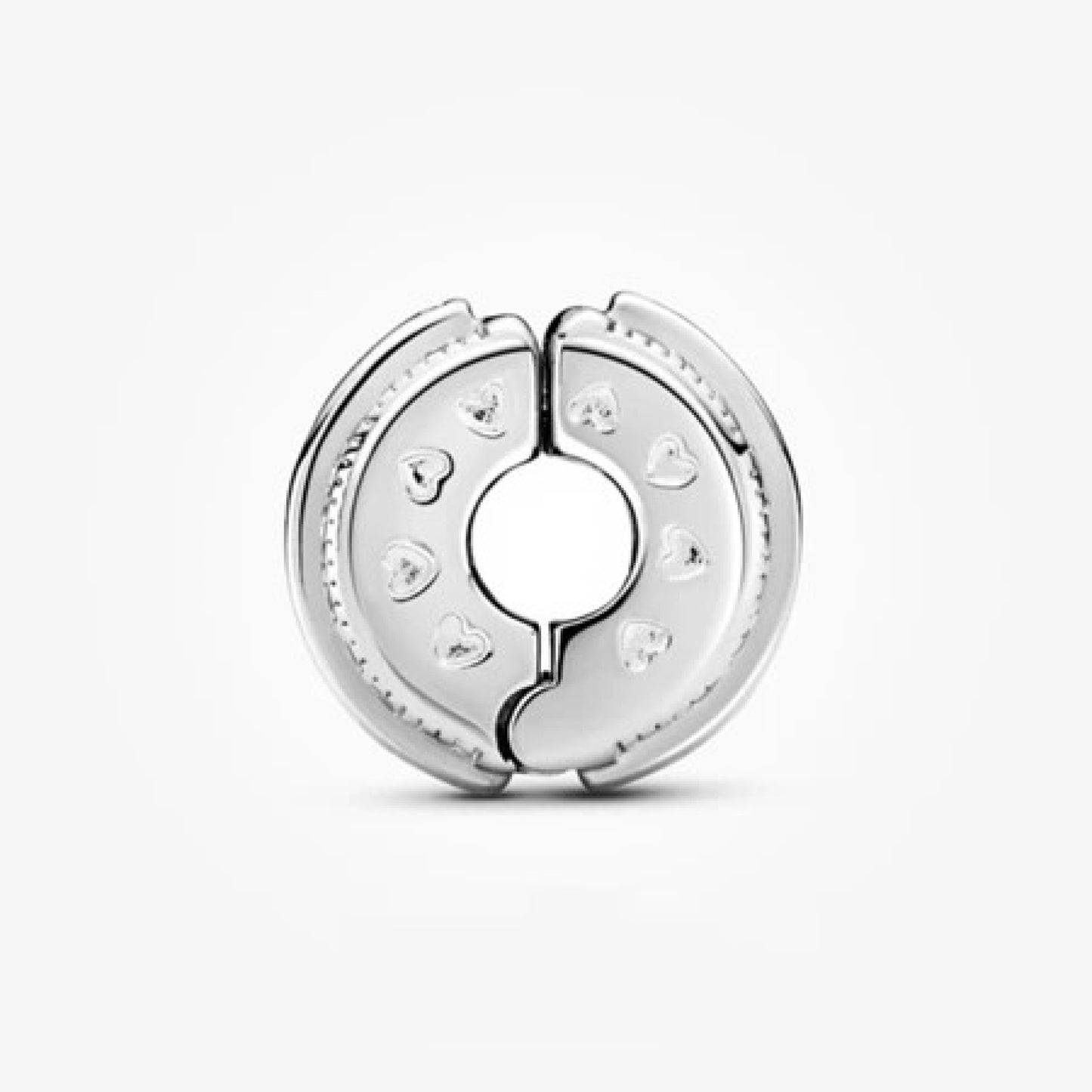 Charm Plata 925 - Clip de seguridad con circonitas