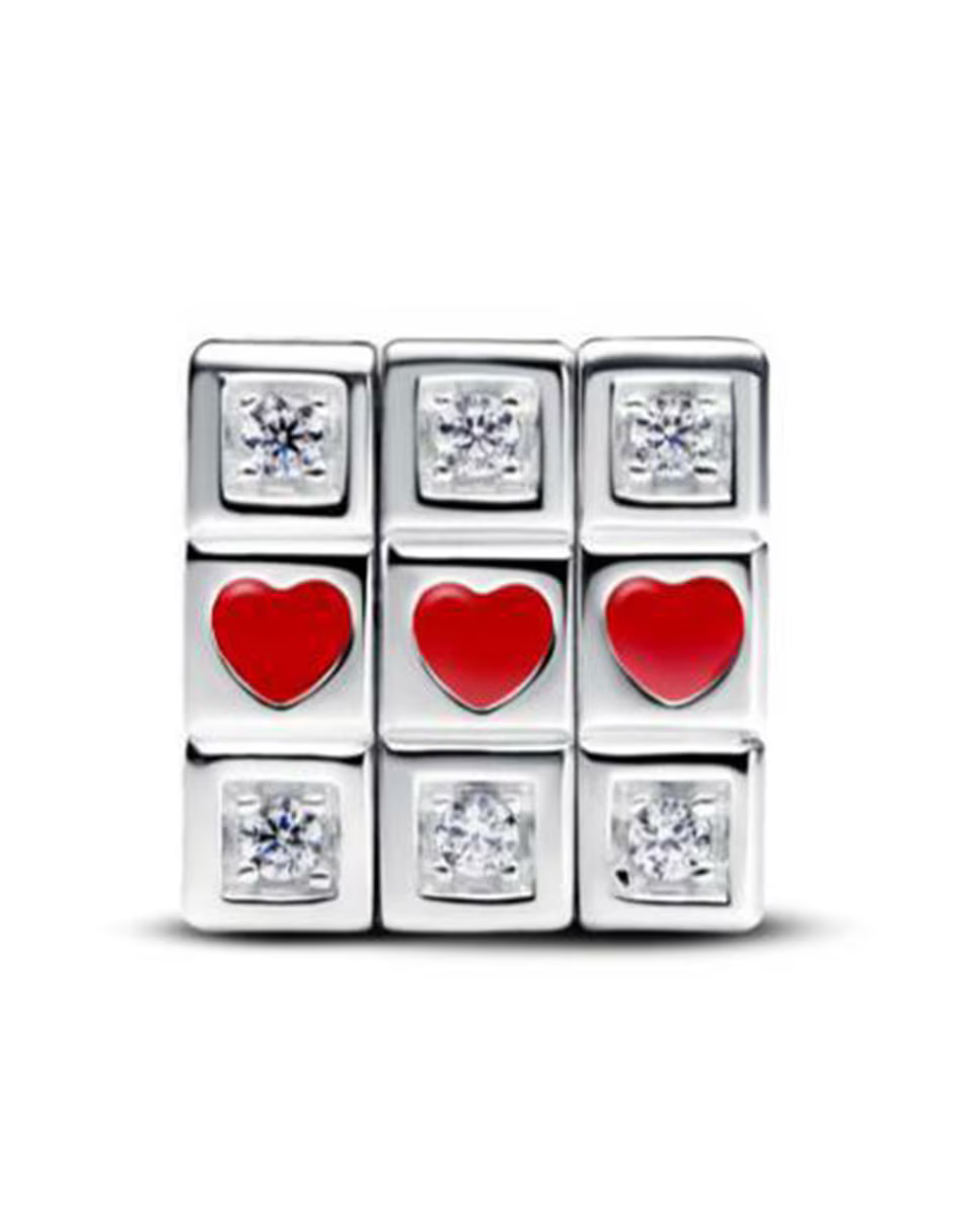 Charm Plata 925 - Cubo Rubik Love