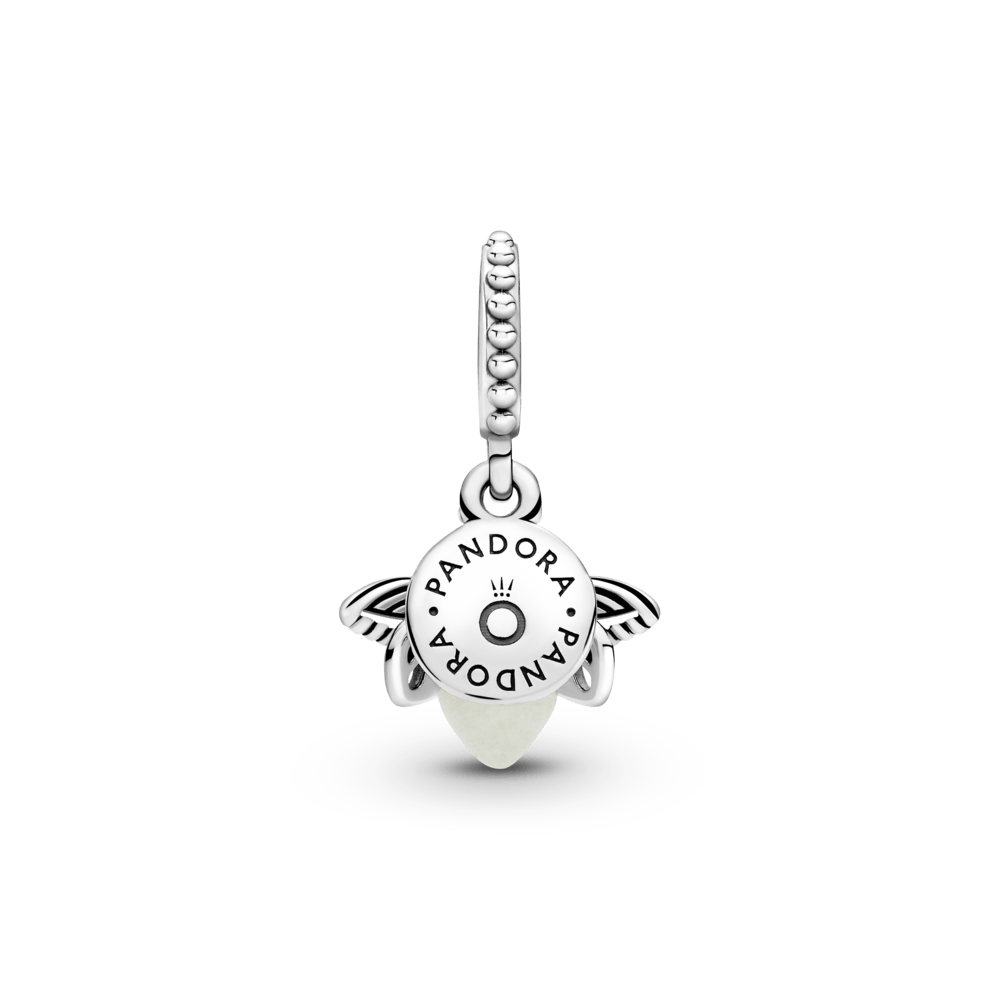 Charm Plata 925 - Colgante Luciernaga que Brilla en la Oscuridad