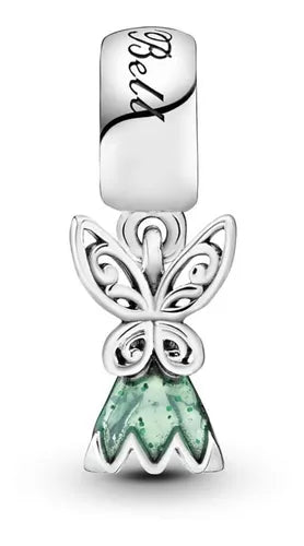 Charm Plata 925 - vestido Tinkerbell
