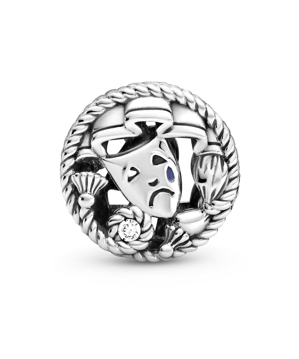 Charm Plata 925 - máscaras de comedia y tragedia