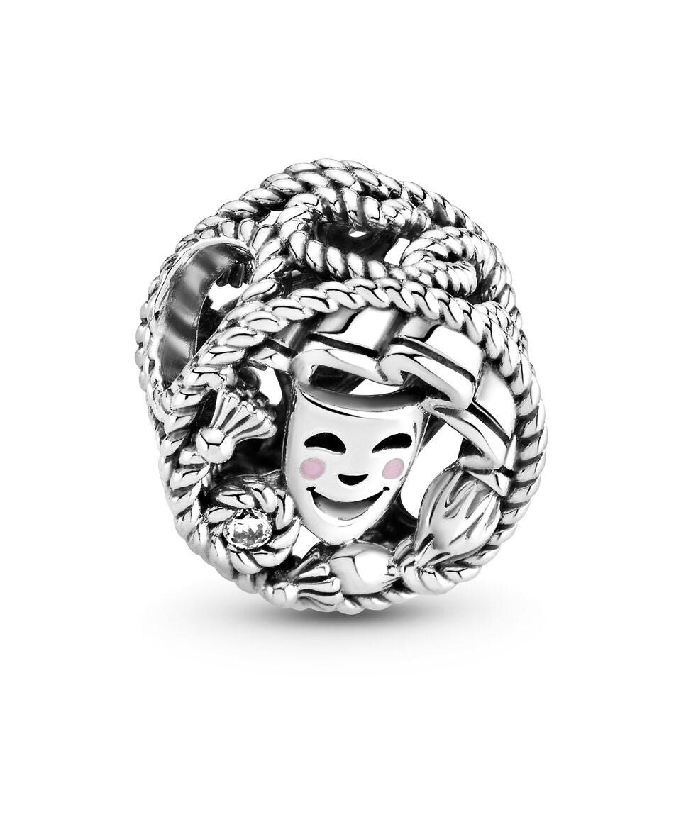 Charm Plata 925 - máscaras de comedia y tragedia