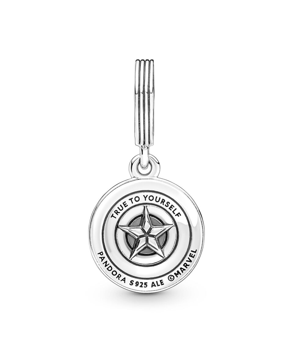 Charm Plata 925 - Escudo Capitán América de Marvel