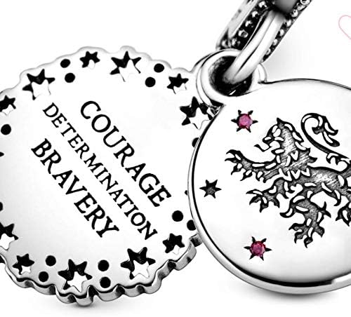 Charm Plata 925 - colgante Casa GRYFFINDOR en Hogwarts de Harry Potter