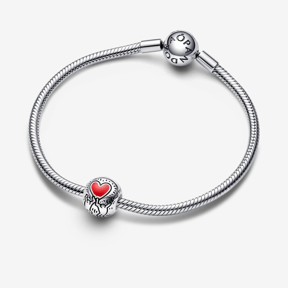 Charm Plata 925 - Keith Haring x Pandora Amor y Figuras