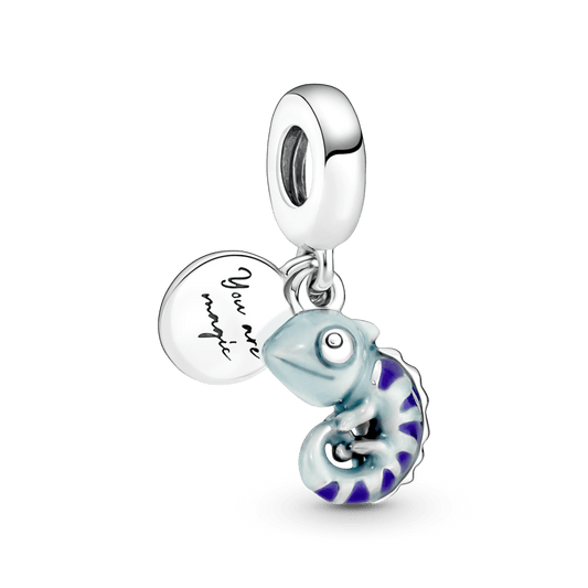 Charm Plata 925 - Colgante Camaleón que Cambia de Color
