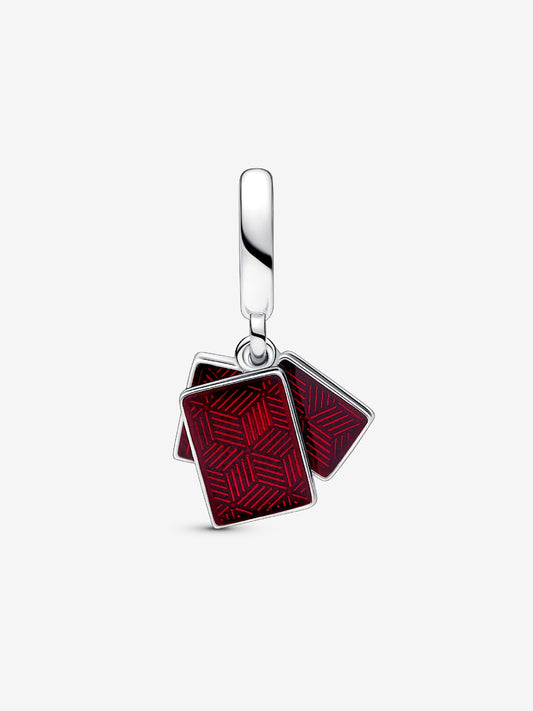Charm Plata 925 -  Colgante Triple Mahjong