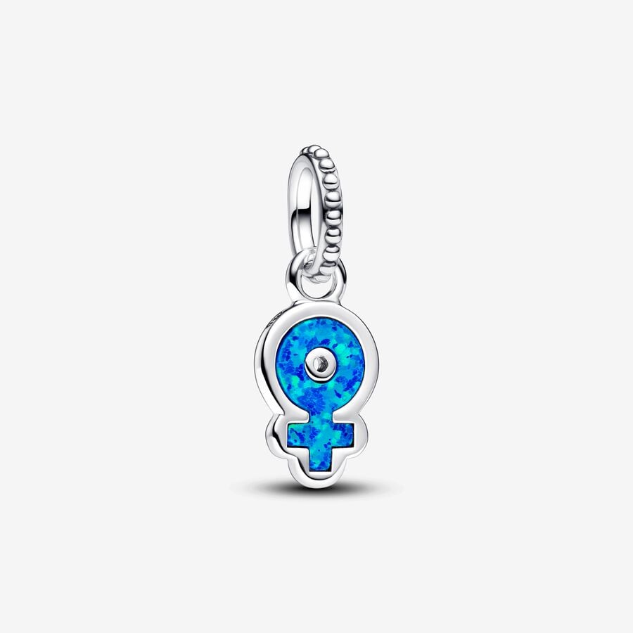 Charm Plata 925 - Colgante Opalescente Mujer Poderosa