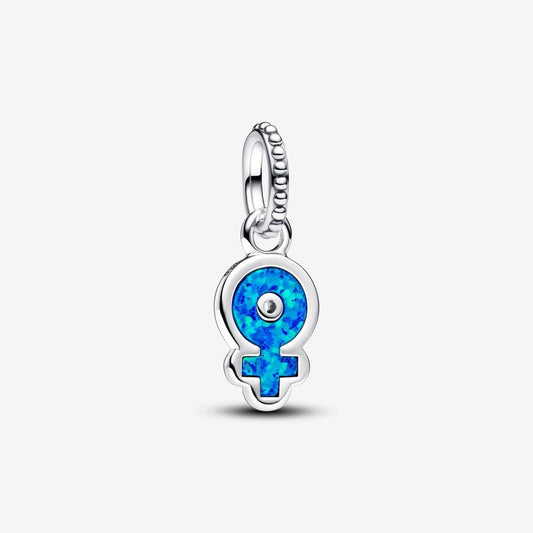 Charm Plata 925 - Colgante Opalescente Mujer Poderosa