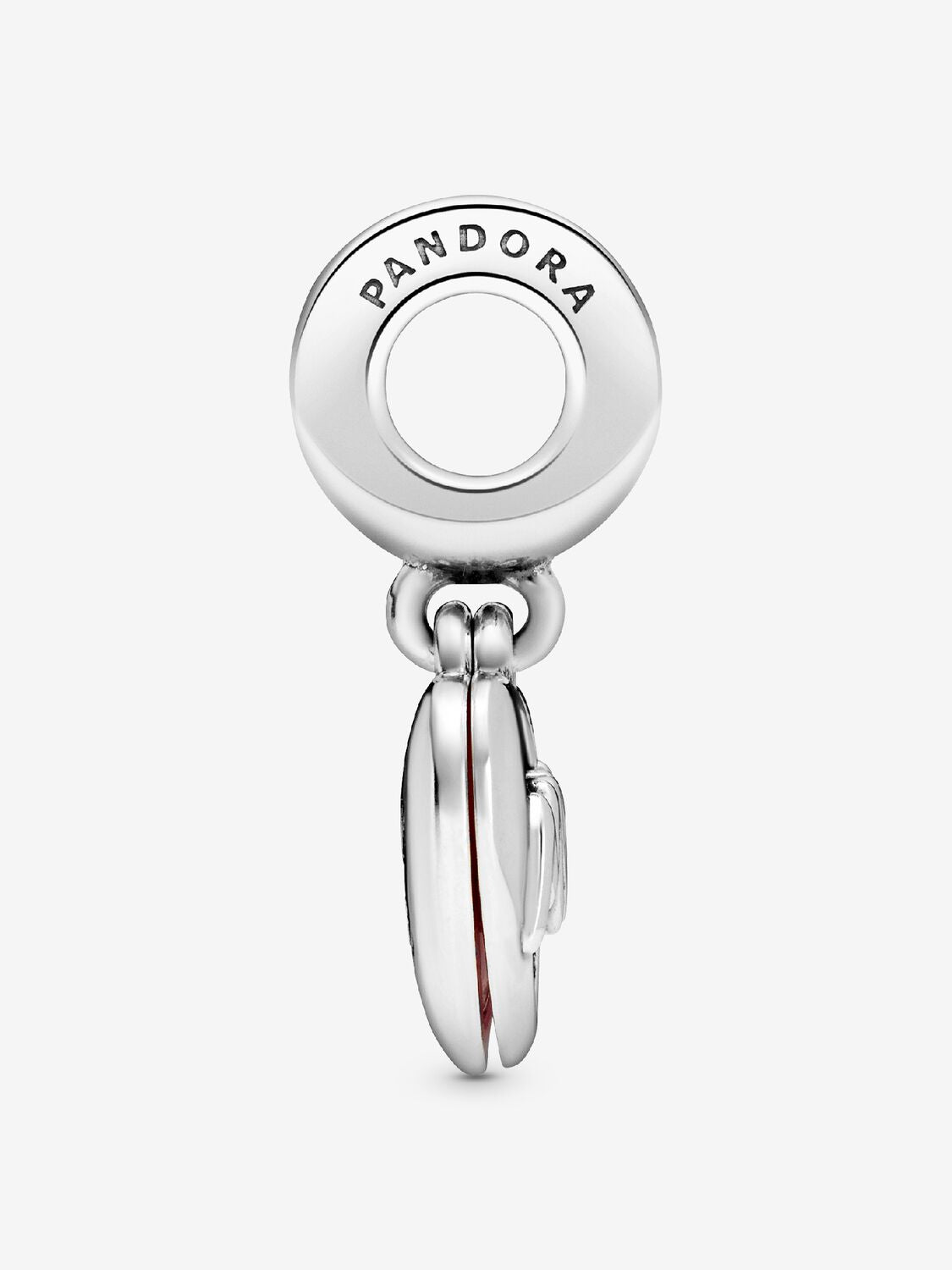 Charm Plata 925 - Corazón rosa "I love you Mom"