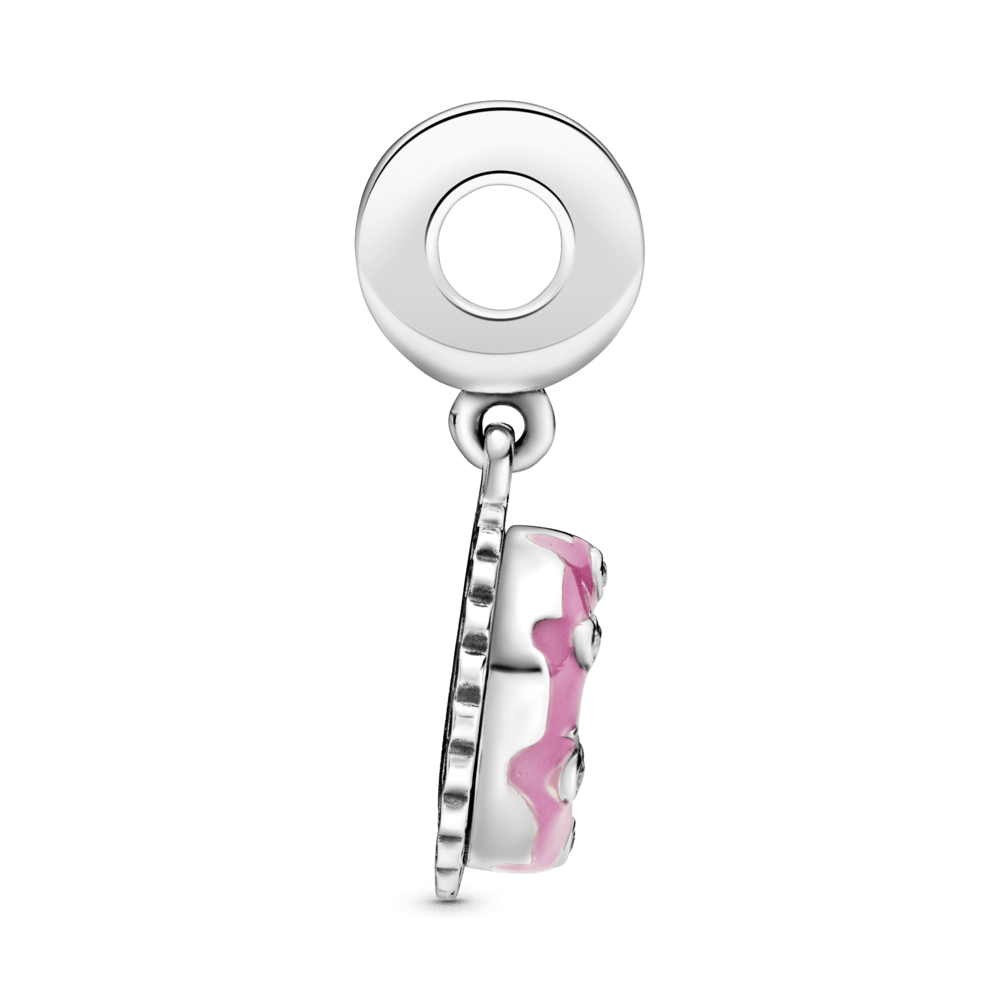 Charm Plata 925 - colgante Pastel de cumpleaños rosa