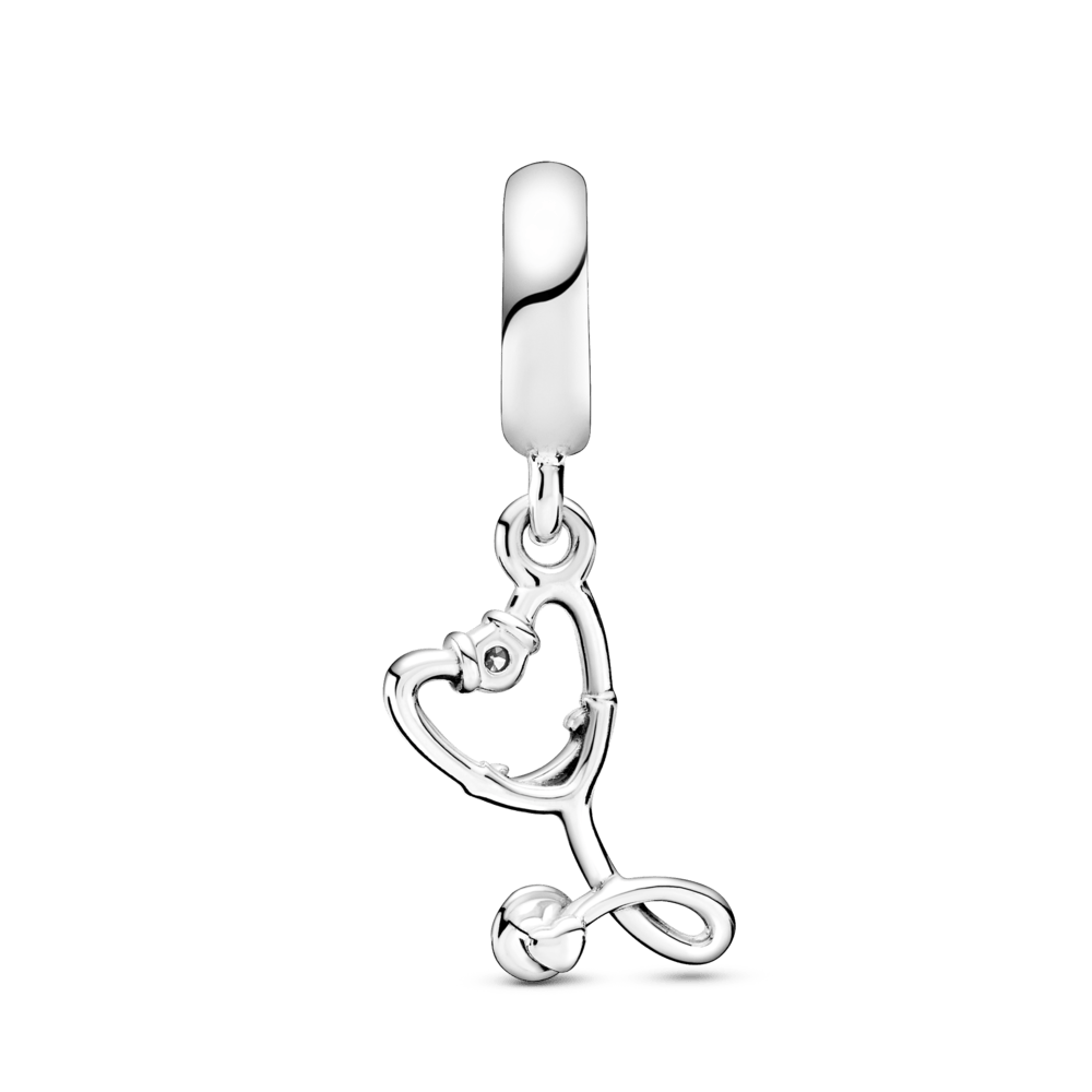 Charm Plata 925 - colgante Estetoscopio Doctor