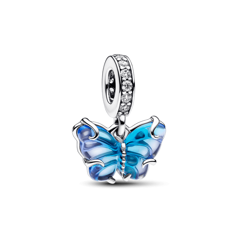 Charm Plata 925 - Mariposa Azul