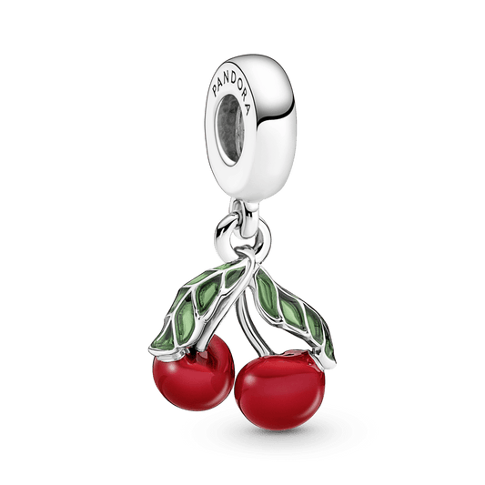 Charm Plata 925 - colgante Cerezas asimétricas