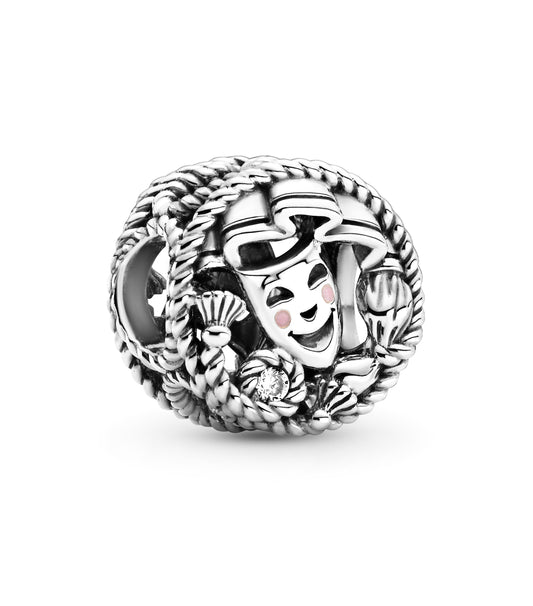 Charm Plata 925 - máscaras de comedia y tragedia