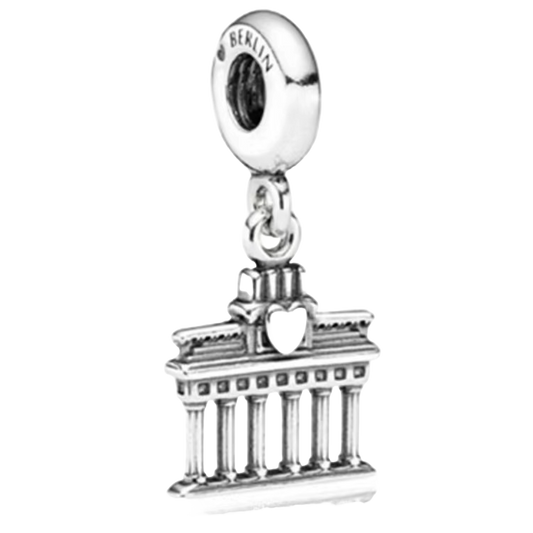 Charm Plata 925 - Colgante Puerta De Brandeburgo En Berlín