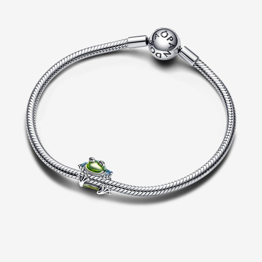 Charm Plata 925 - Rana Sapo Sapito Verde