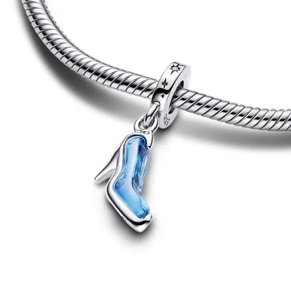 Charm Plata 925 - Zapatilla Azul Cenicienta