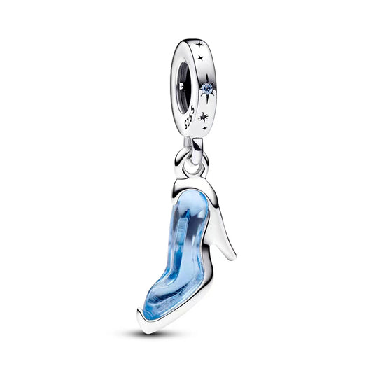 Charm Plata 925 - Zapatilla Azul Cenicienta
