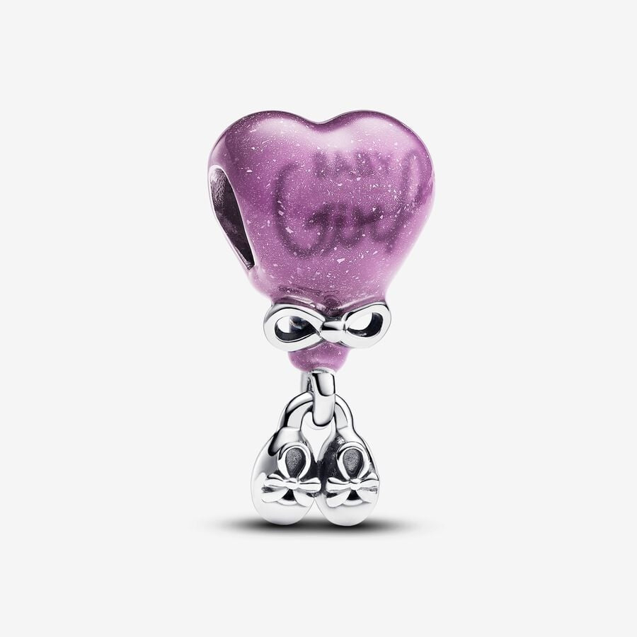 Charm Plata 925 - Globo Revelación Niña