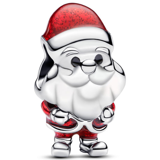 Charm Plata 925 - Santa Claus Con Movimiento