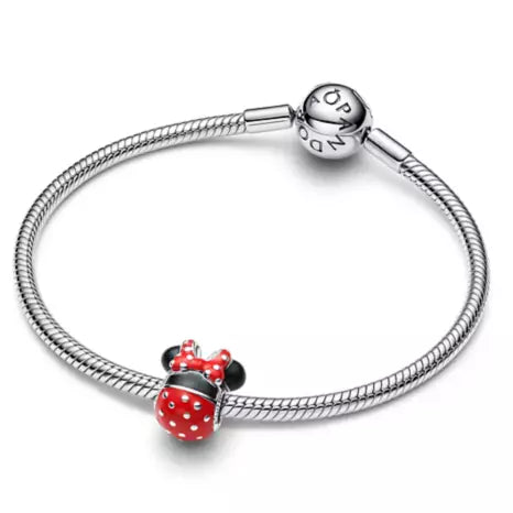 Charm Plata 925 - Redondo Minnie Moño Vestido