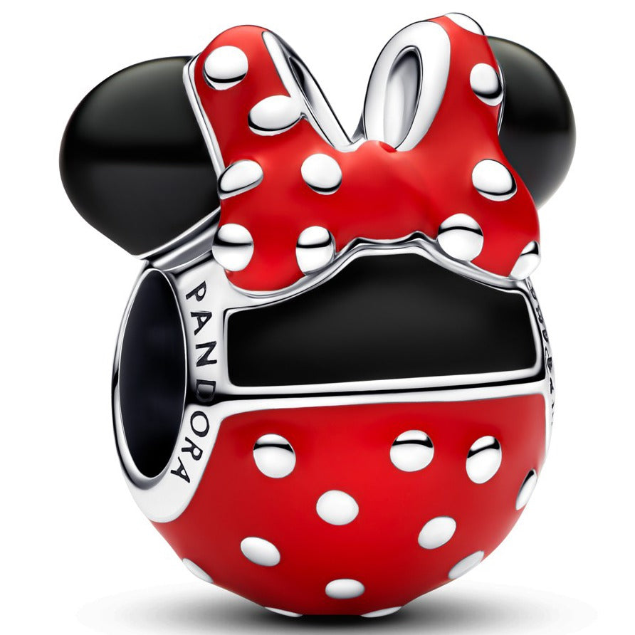 Charm Plata 925 - Redondo Minnie Moño Vestido