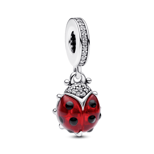 Charm Plata 925 - colgante Mariquita Catarina roja