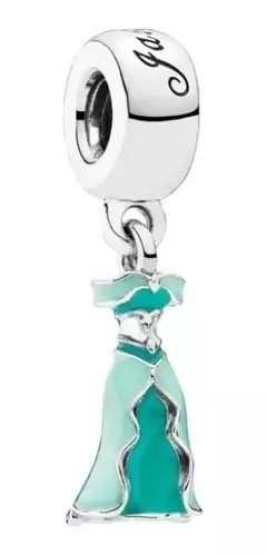 Charm Plata 925 - vestido Princesa Jasmine