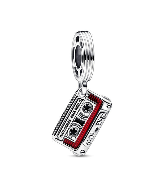 Charm Plata 925 - Colgante Cassette de Guardianes de la Galaxia de Marvel