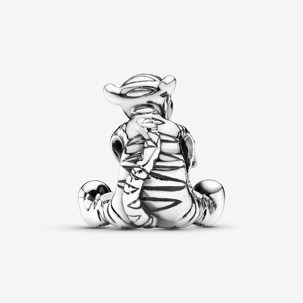 Charm Plata 925 - Tigger de Winnie Pooh con flor rosa